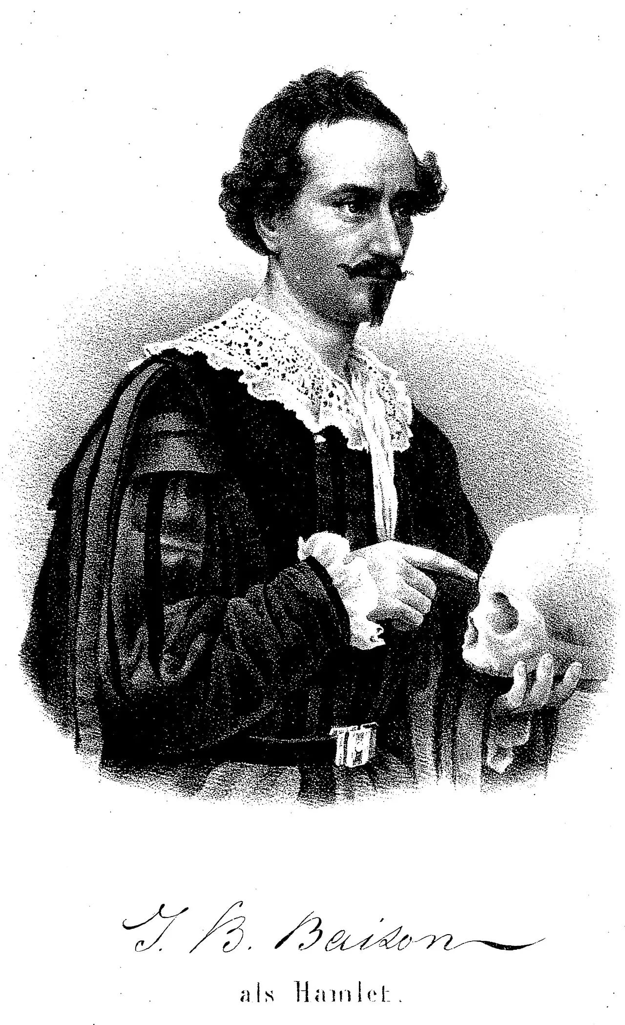 Porträt von Jean Baptist Baison (1812–1849) – Gedenkseite