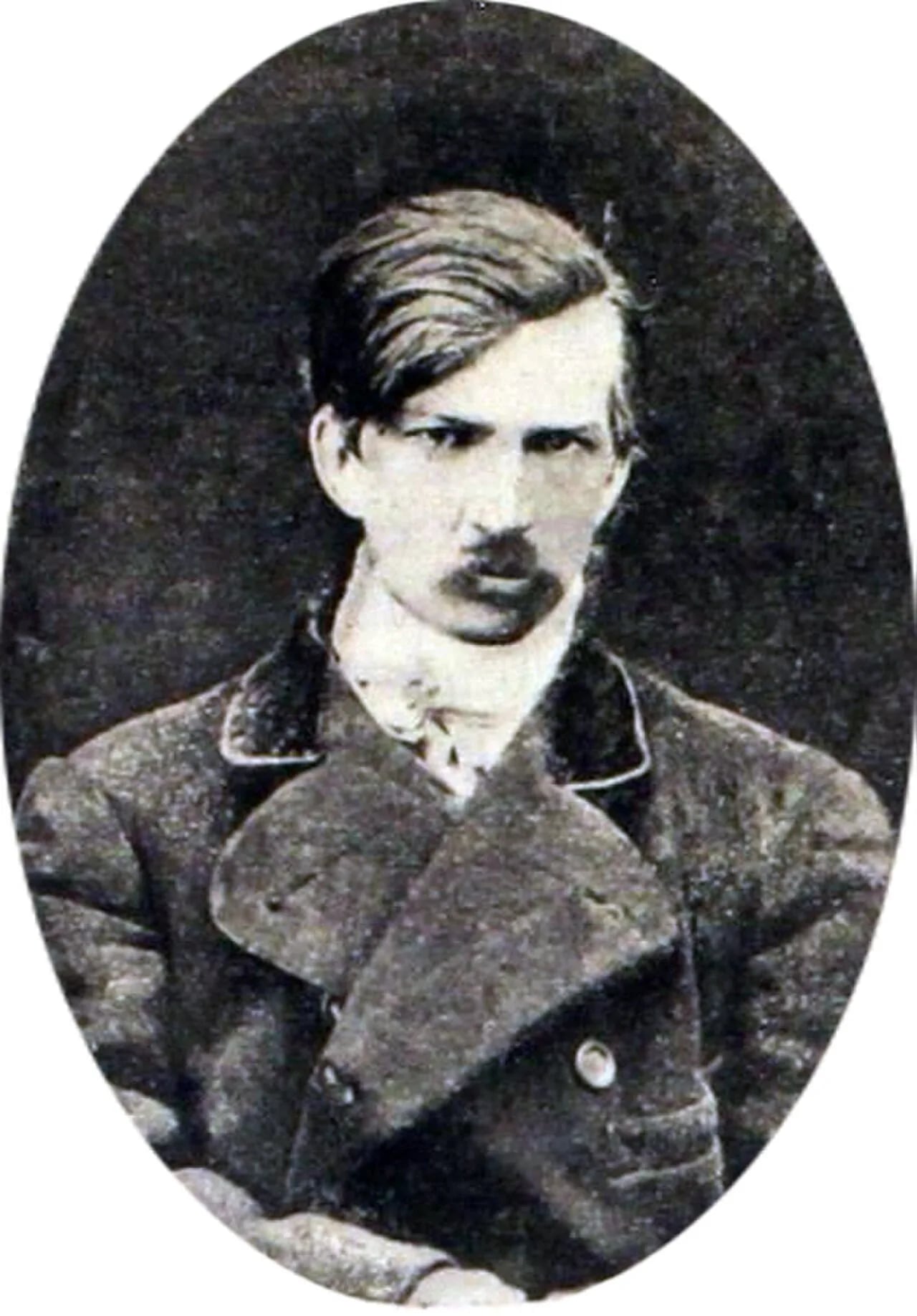 Porträt von Alexander Konstantinowitsch Solowjow (1846–1879) – Gedenkseite