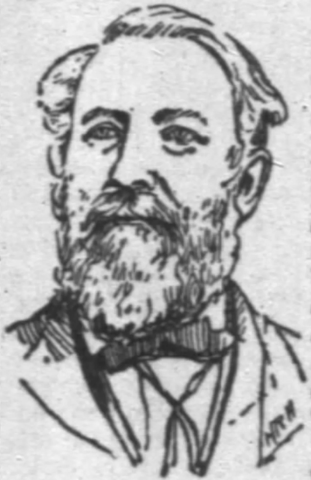 Porträt von Arno Voss (1821–1888) – Gedenkseite