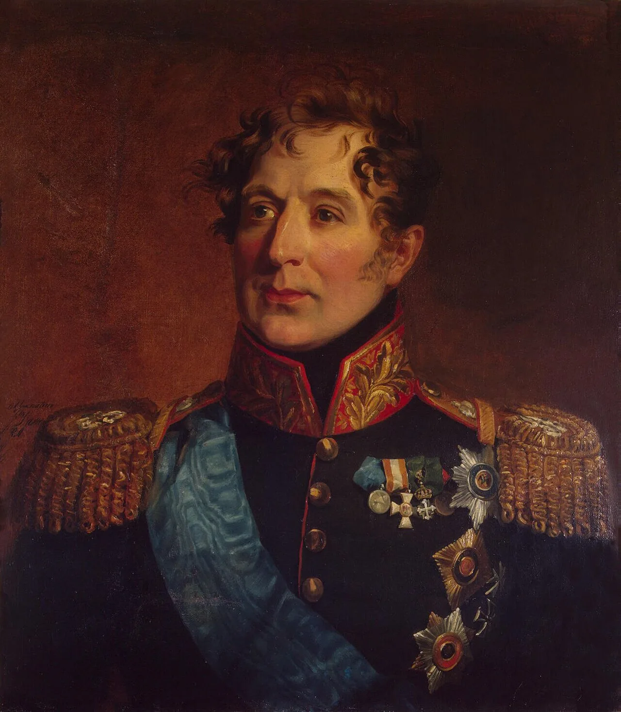 Porträt von Michail Andrejewitsch Miloradowitsch (1771–1825) – Gedenkseite