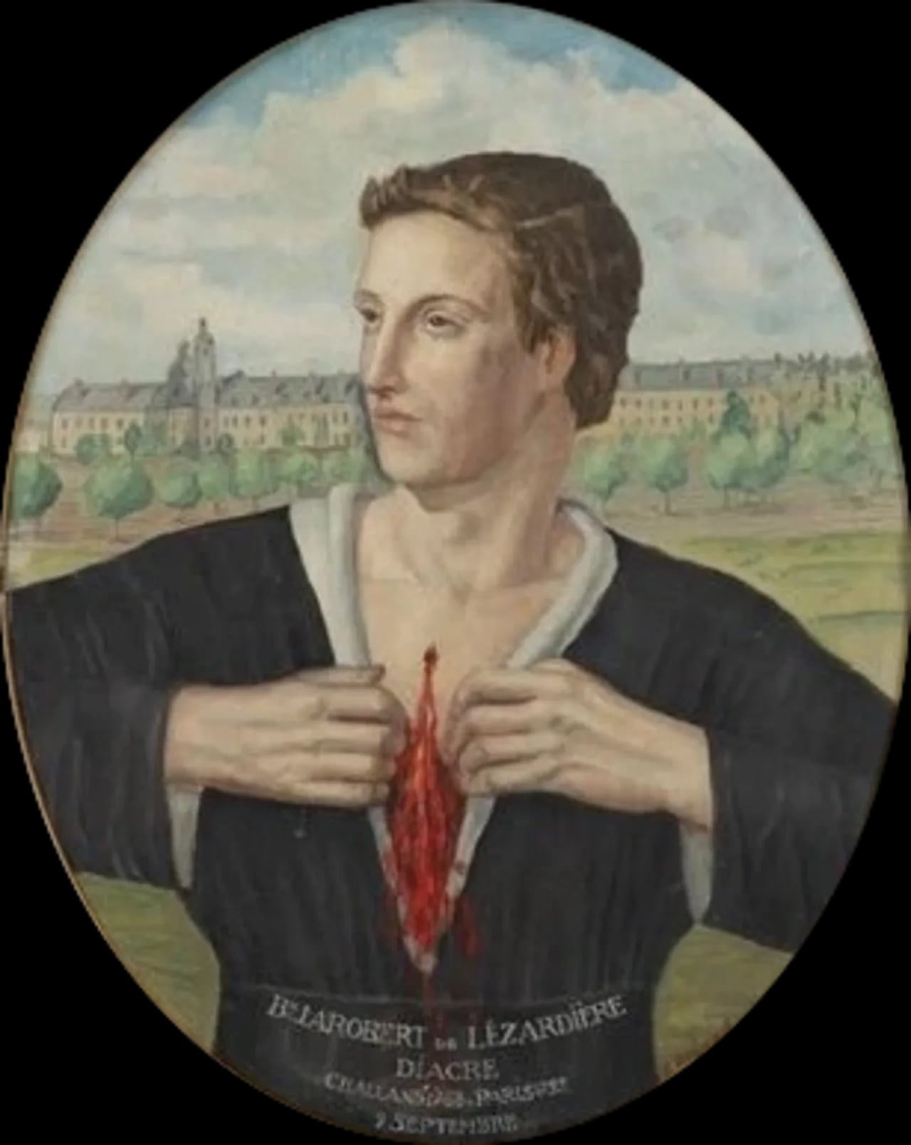 Portrait of Jacques-Augustin Robert de Lézardière (1768–1792) – memorial page