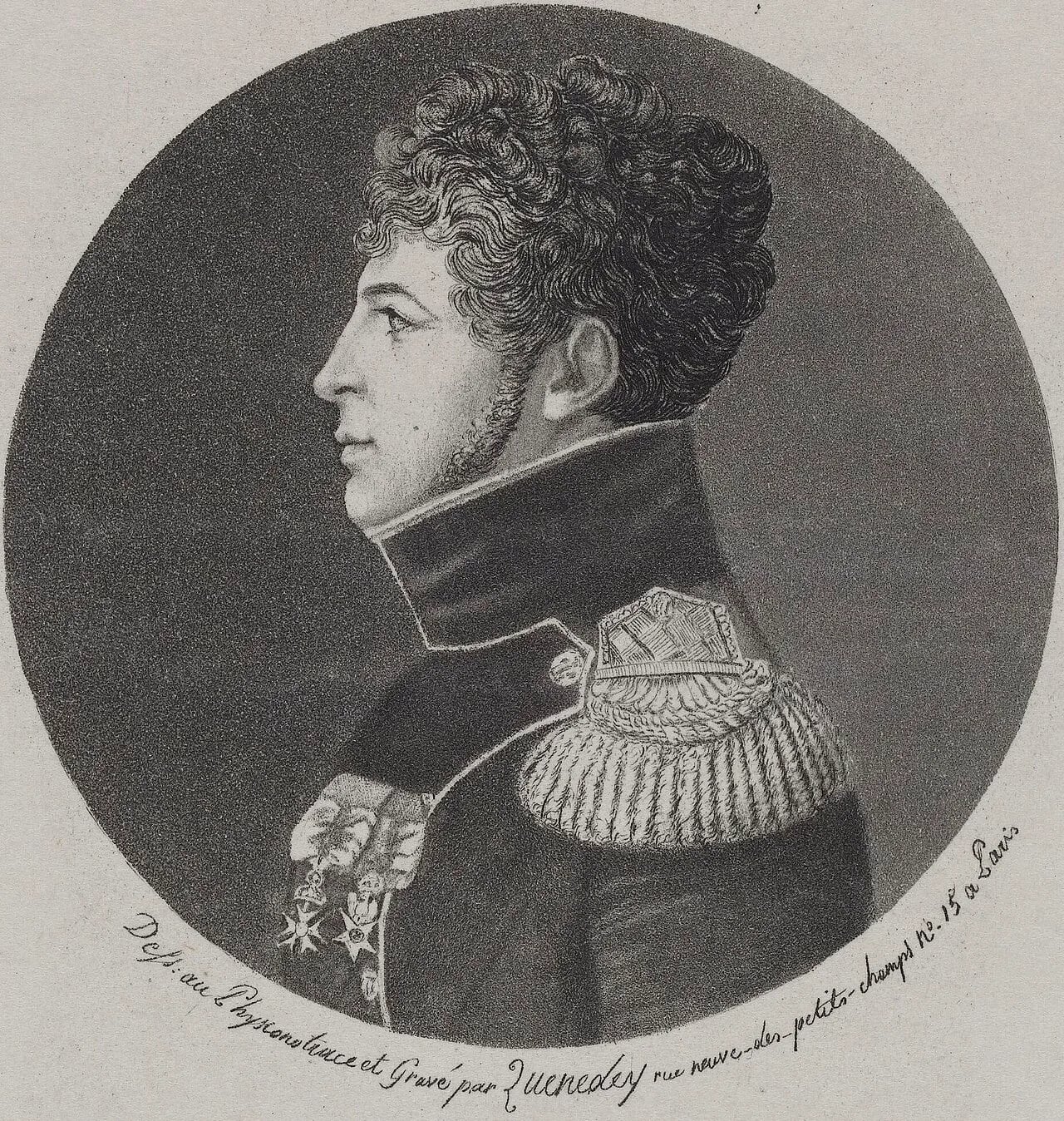 Porträt von Pierre-Michel Nempde-Dupoyet (1775–1833) – Gedenkseite
