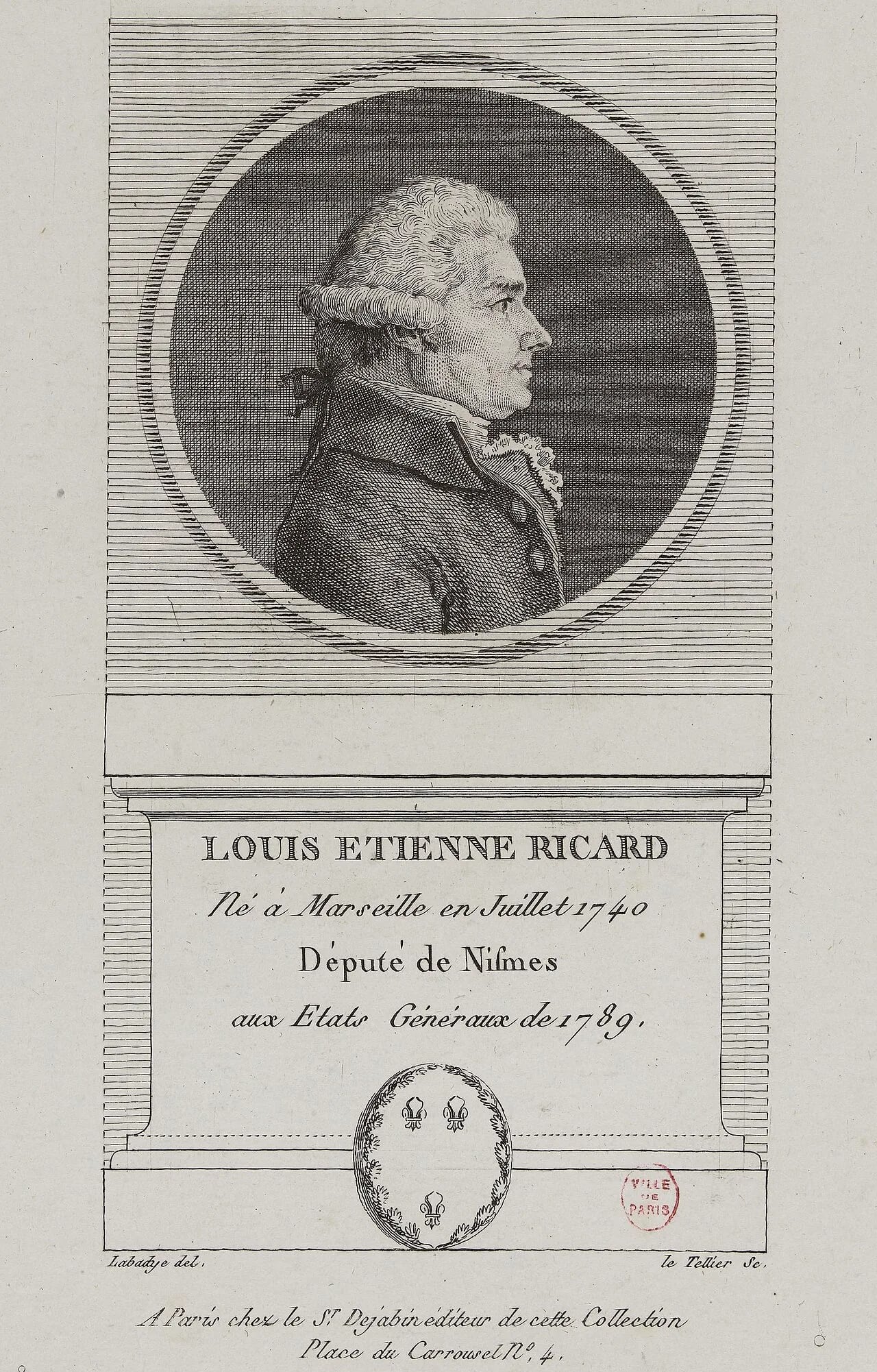 Portrait of Louis-Étienne Ricard (1740–1814) – memorial page