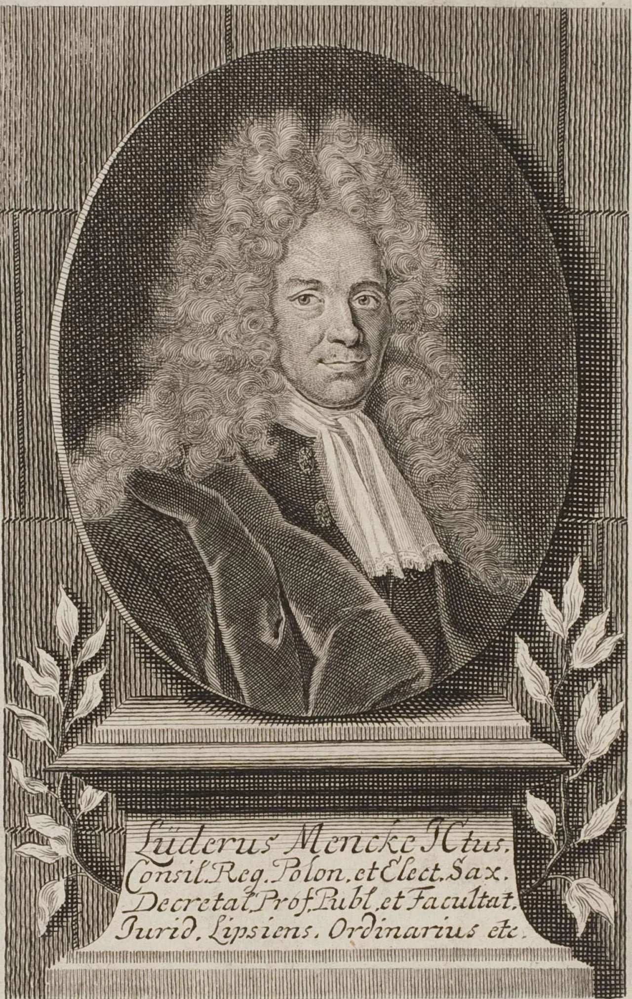 Portrait of Lüder Mencke (1658–1726) – memorial page