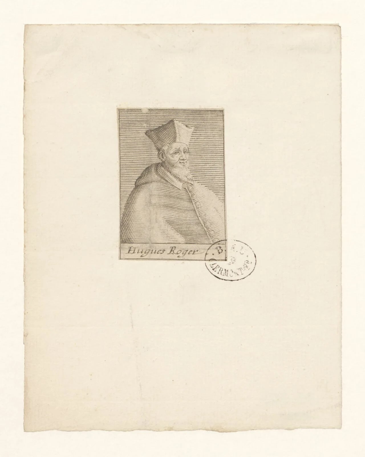 Porträt von Hugues Roger (1293–1363) – Gedenkseite