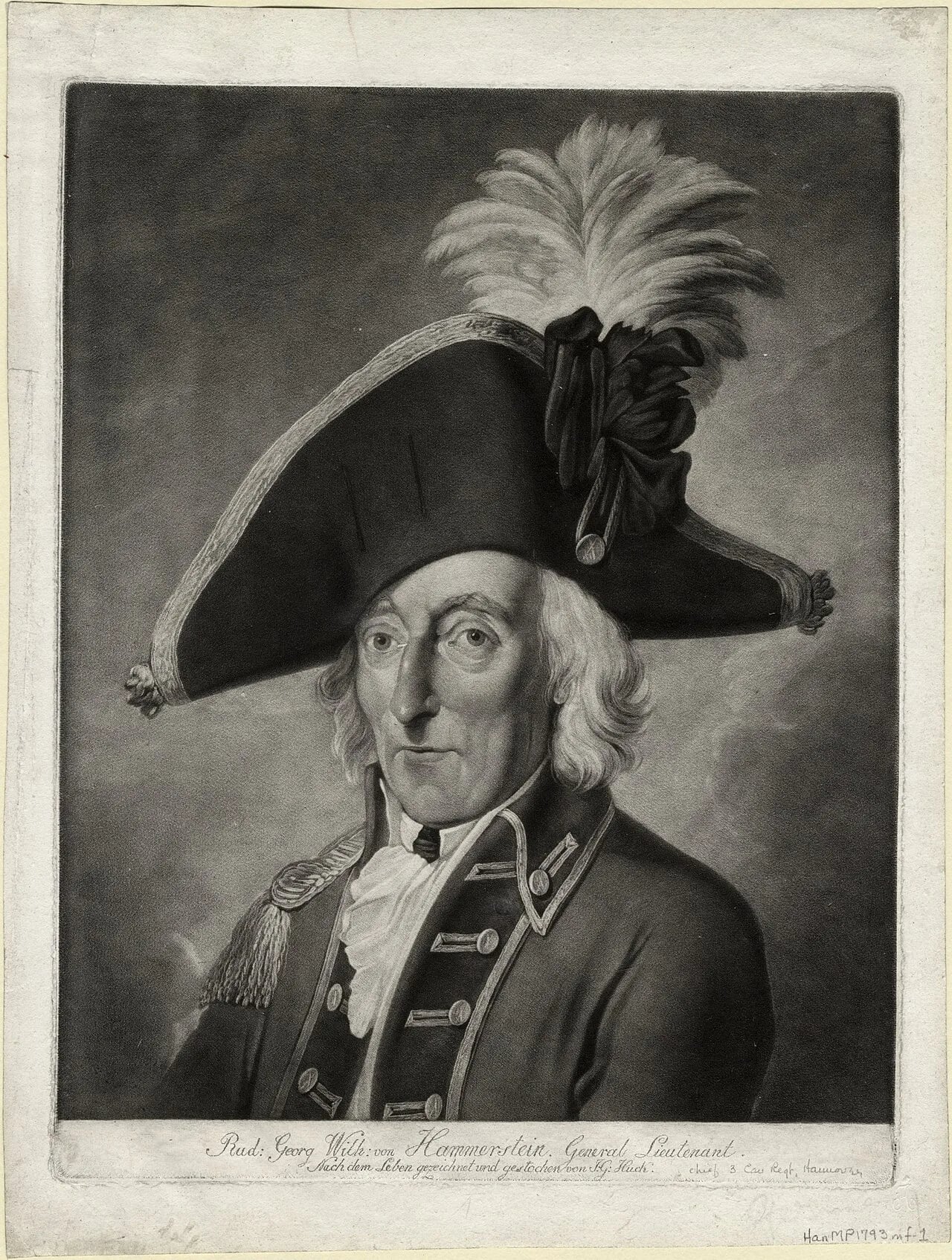 Porträt von Rudolf von Hammerstein (1735–1811) – Gedenkseite