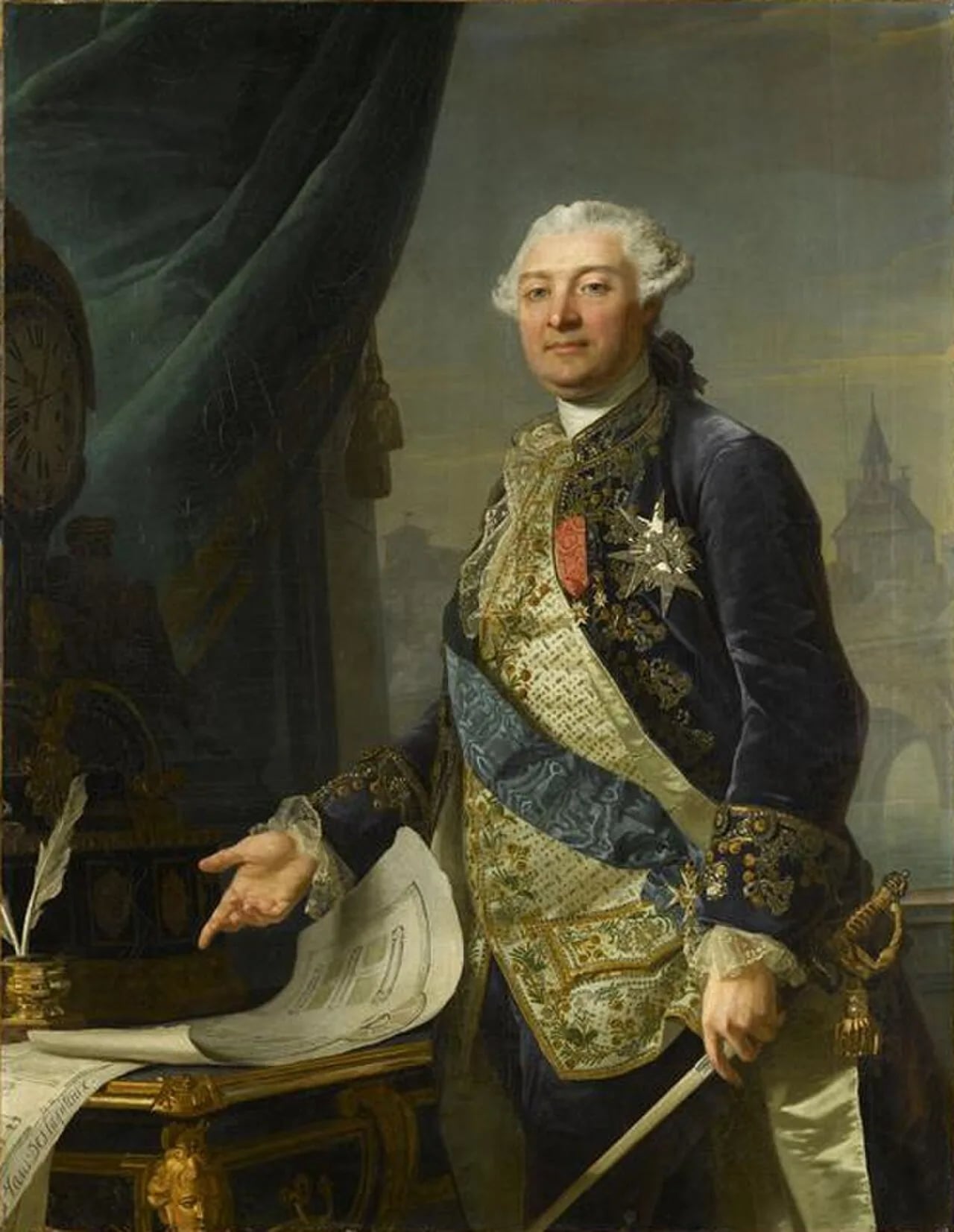 Porträt von Louis Auguste Le Tonnelier de Breteuil (1730–1807) – Gedenkseite