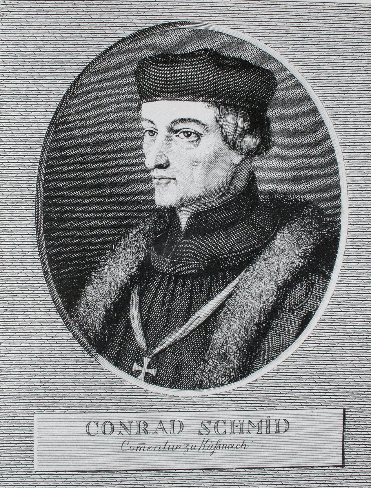 Porträt von Konrad Schmid (1476–1531) – Gedenkseite