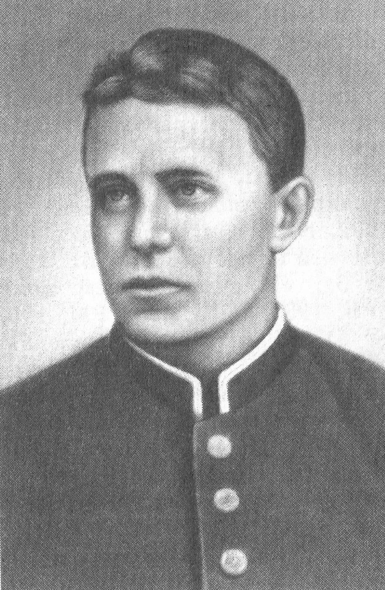 Porträt von Grigori Prokopjewitsch Larionow (1879–1913) – Gedenkseite