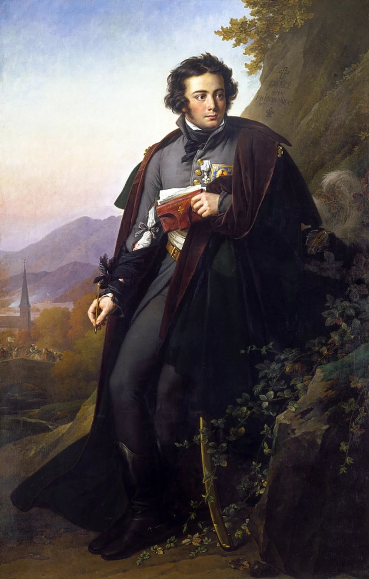 Porträt von Charles de Bonchamps (1760–1793) – Gedenkseite