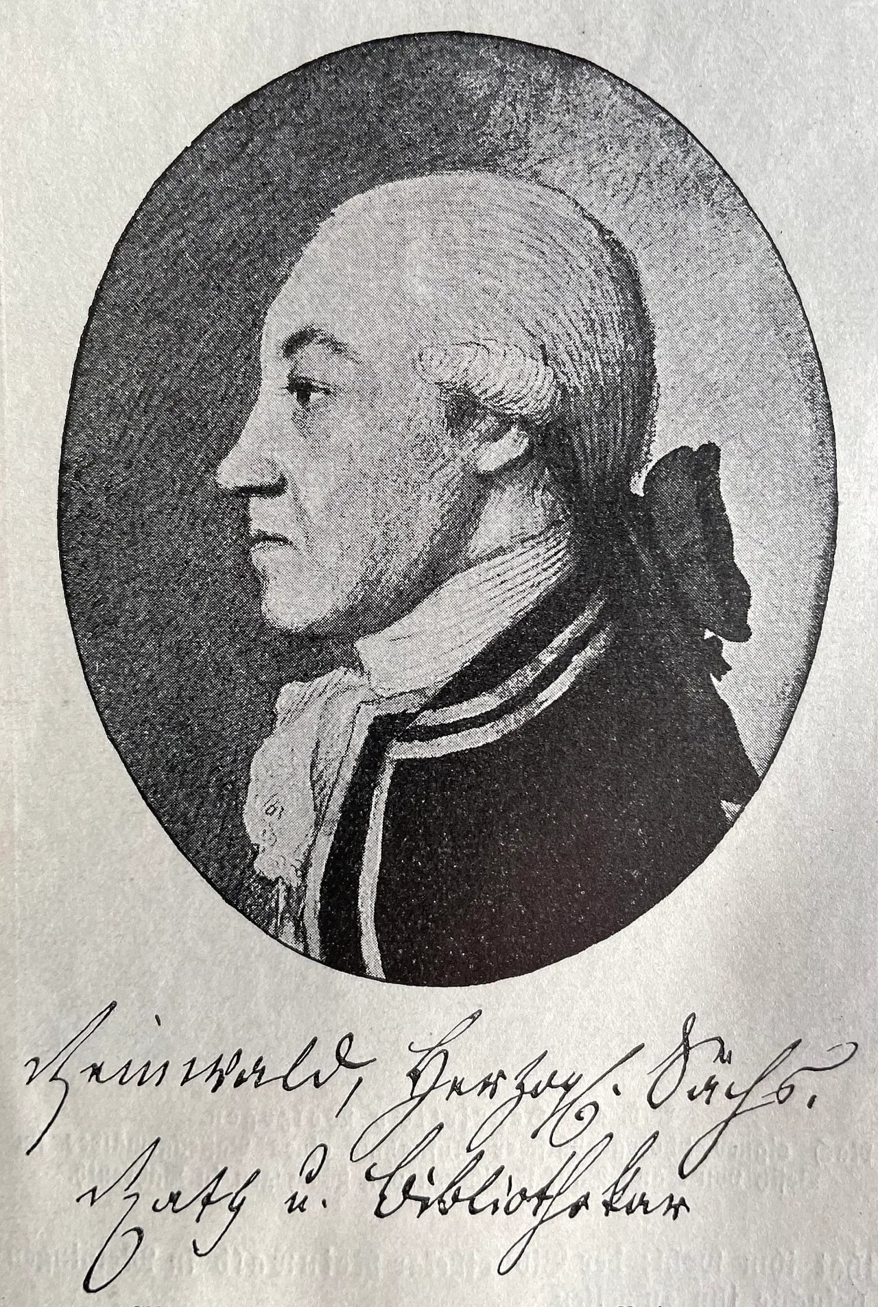 Porträt von Wilhelm Friedrich Hermann Reinwald (1737–1815) – Gedenkseite