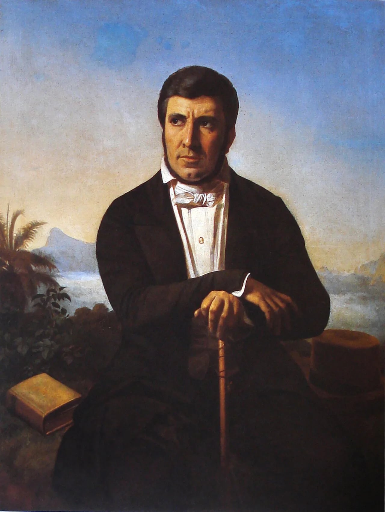 Porträt von Manuel de Araújo Porto-Alegre (1806–1879) – Gedenkseite