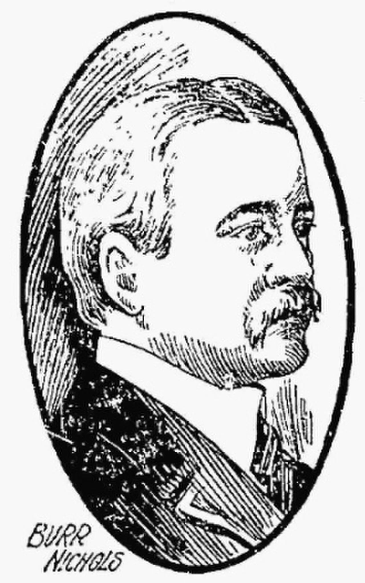 Porträt von Burr H. Nicholls (1848–1915) – Gedenkseite