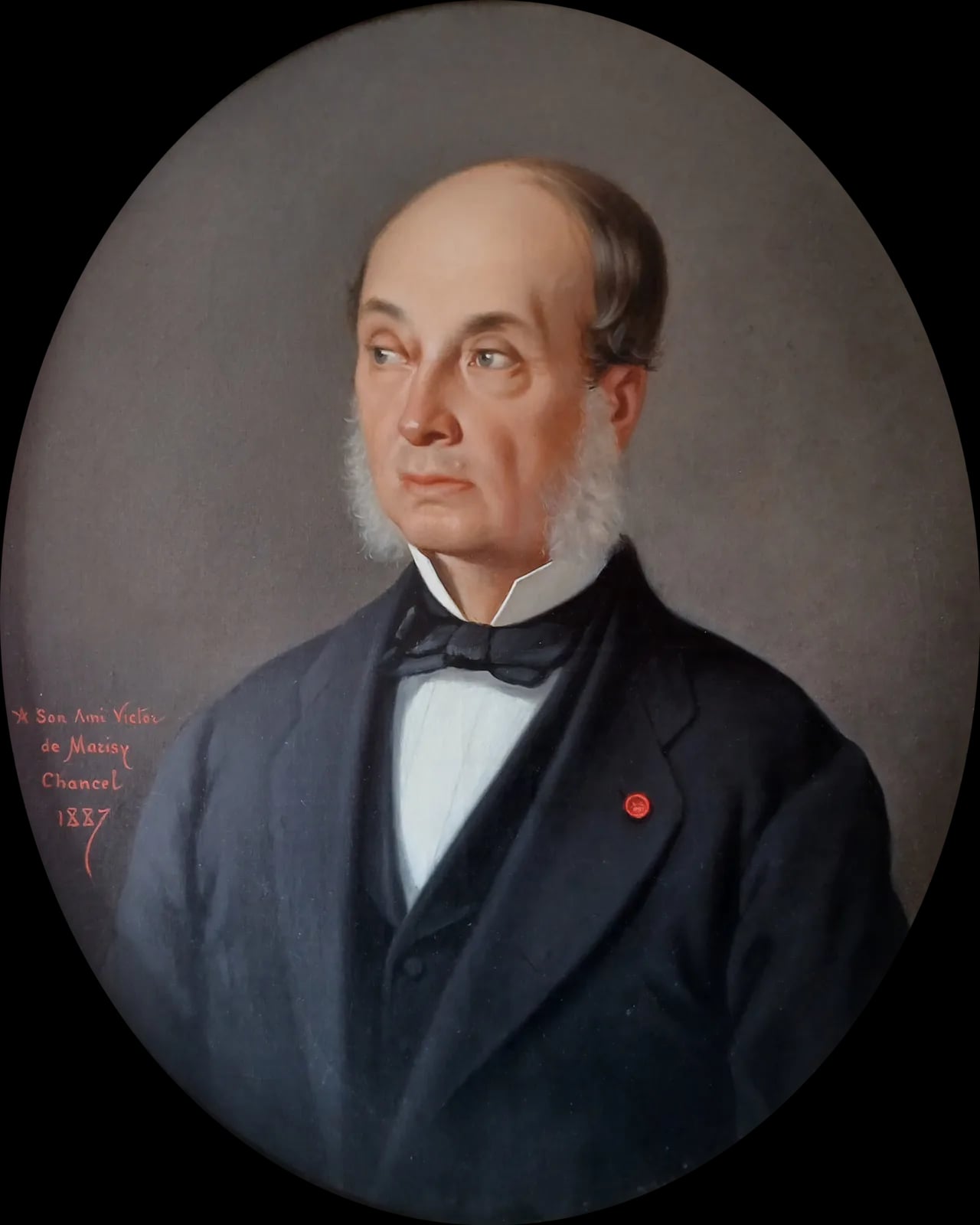 Porträt von Victor-Alexandre Bailleux de Marisy (1815–1892) – Gedenkseite