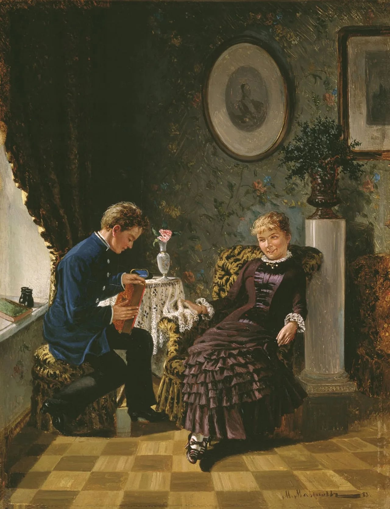 Porträt von Michail Georgijewitsch Malyschew (1852–1912) – Gedenkseite