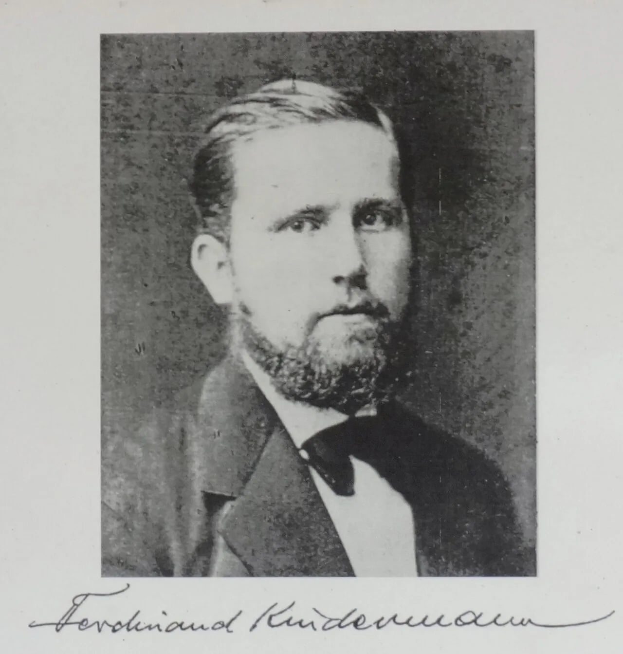 Porträt von Ferdinand Kindermann (1848–1919) – Gedenkseite