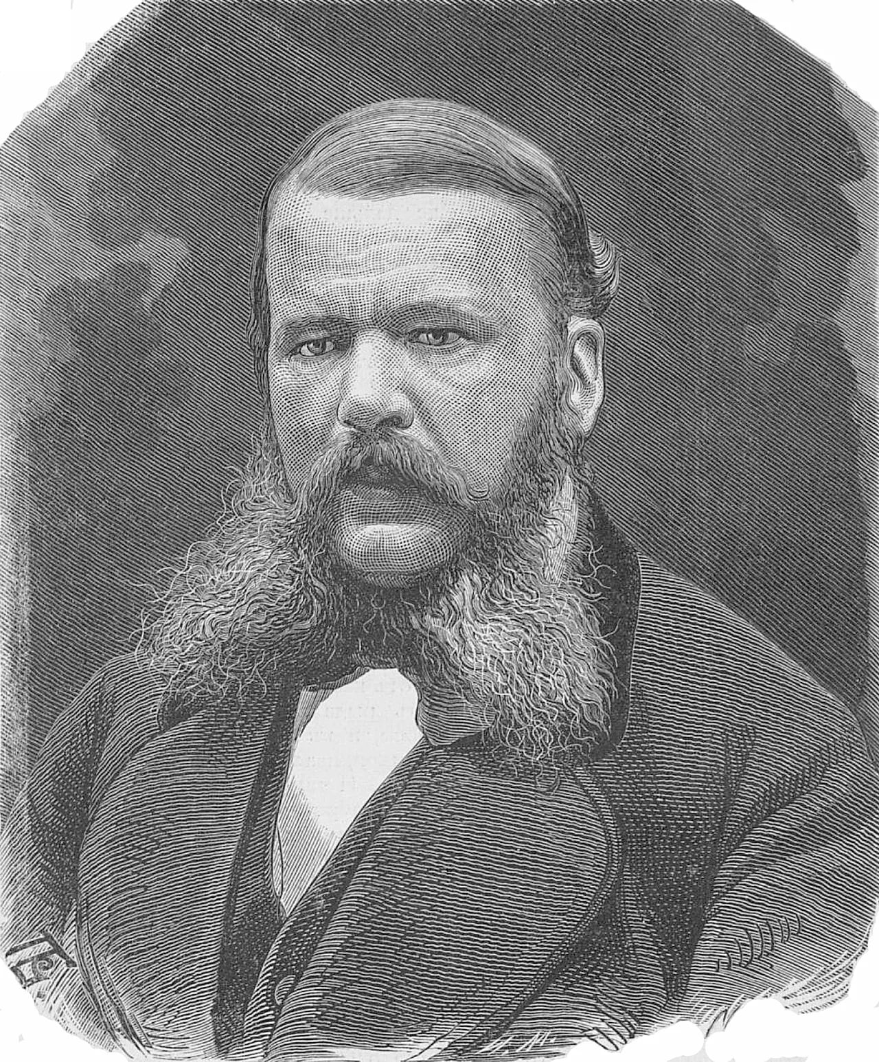 Porträt von Evgeny Ventseslavovich Pelikan (1824–1884) – Gedenkseite