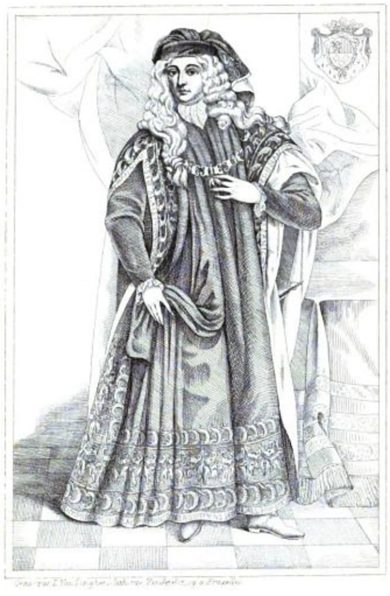 Porträt von Filips Frans van Glymes (1646–1704) – Gedenkseite