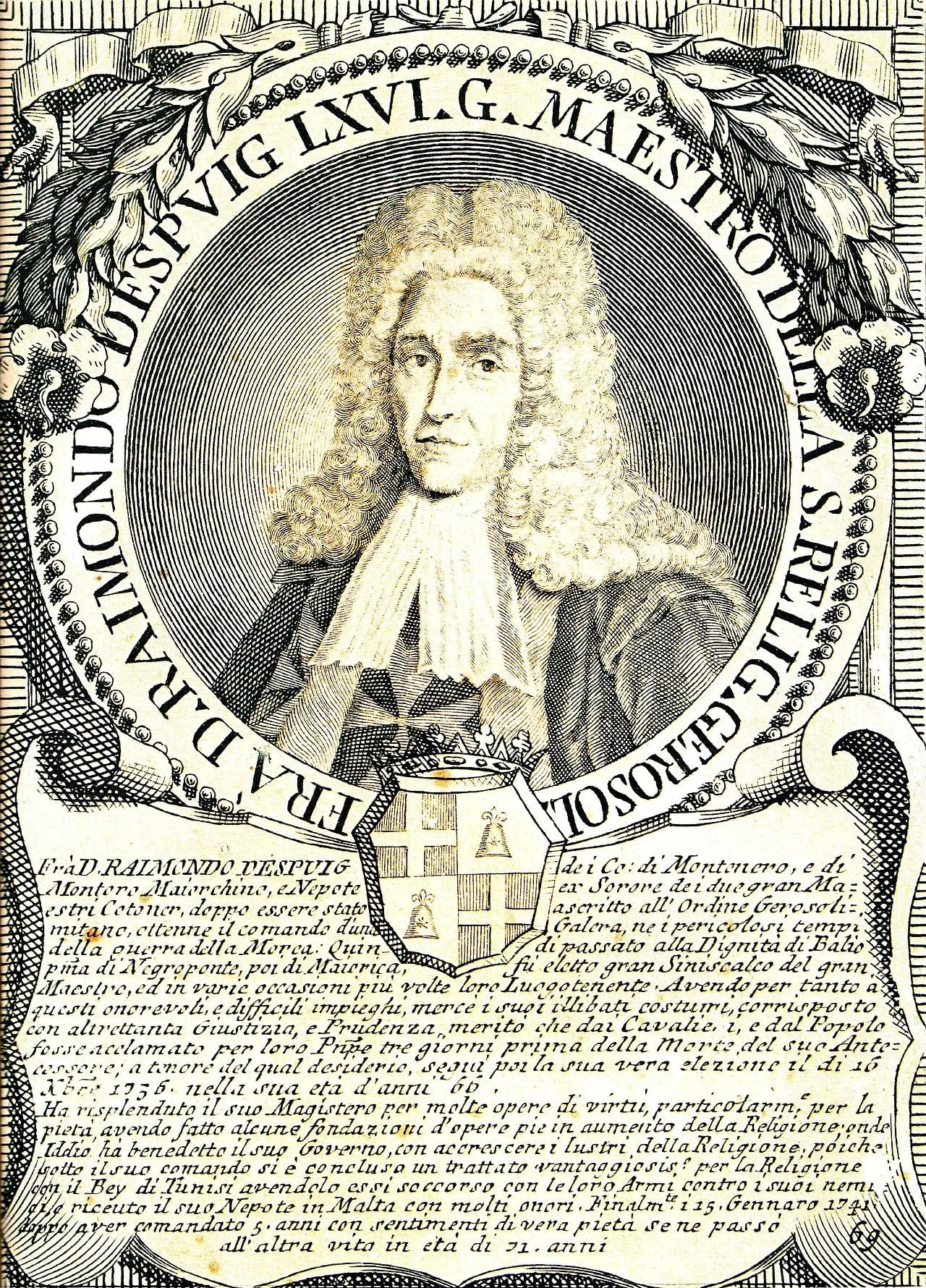 Portrait of Ramon Despuig (1670–1741) – memorial page