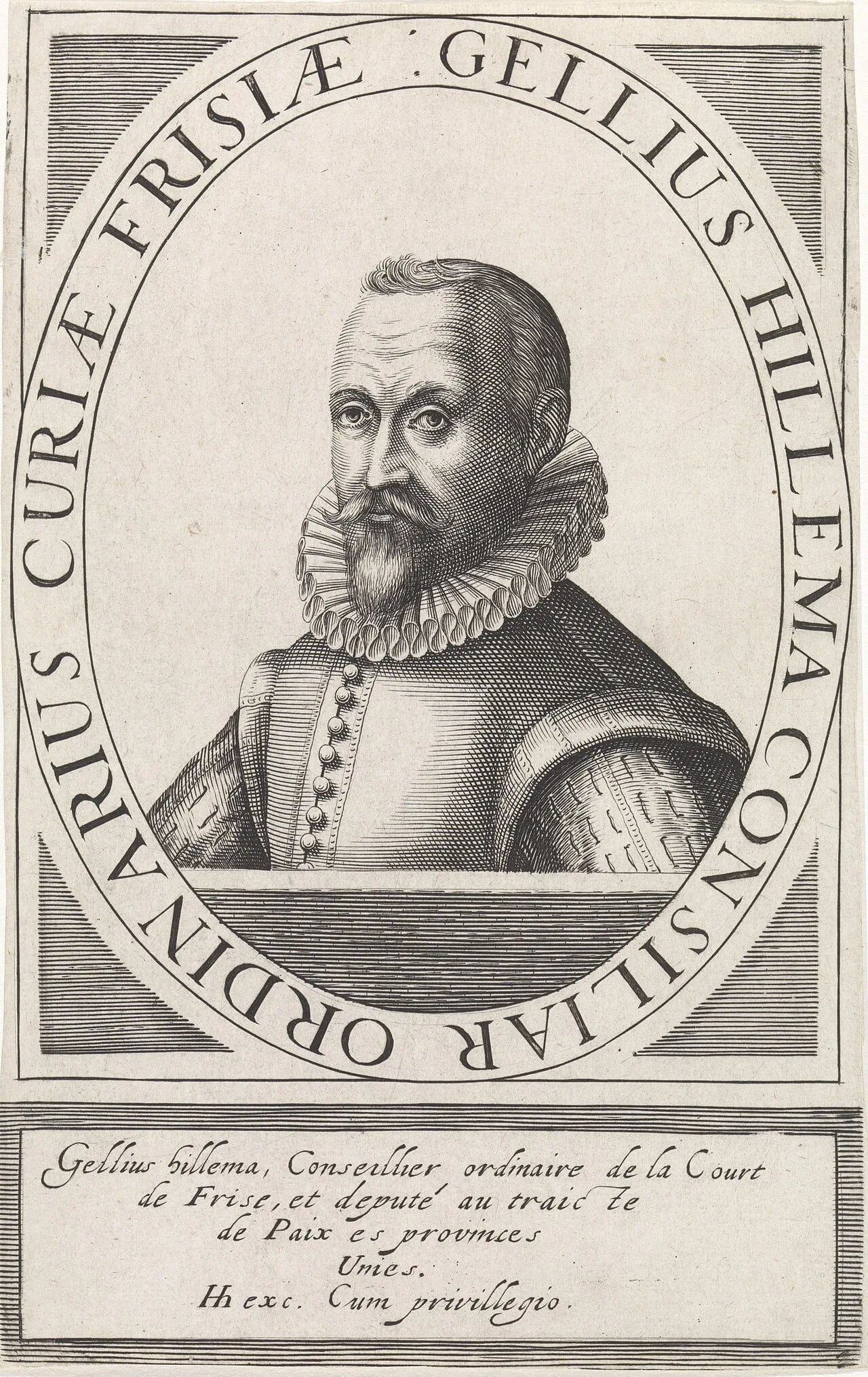 Portrait of Gellius Hillama (1563–1626) – memorial page