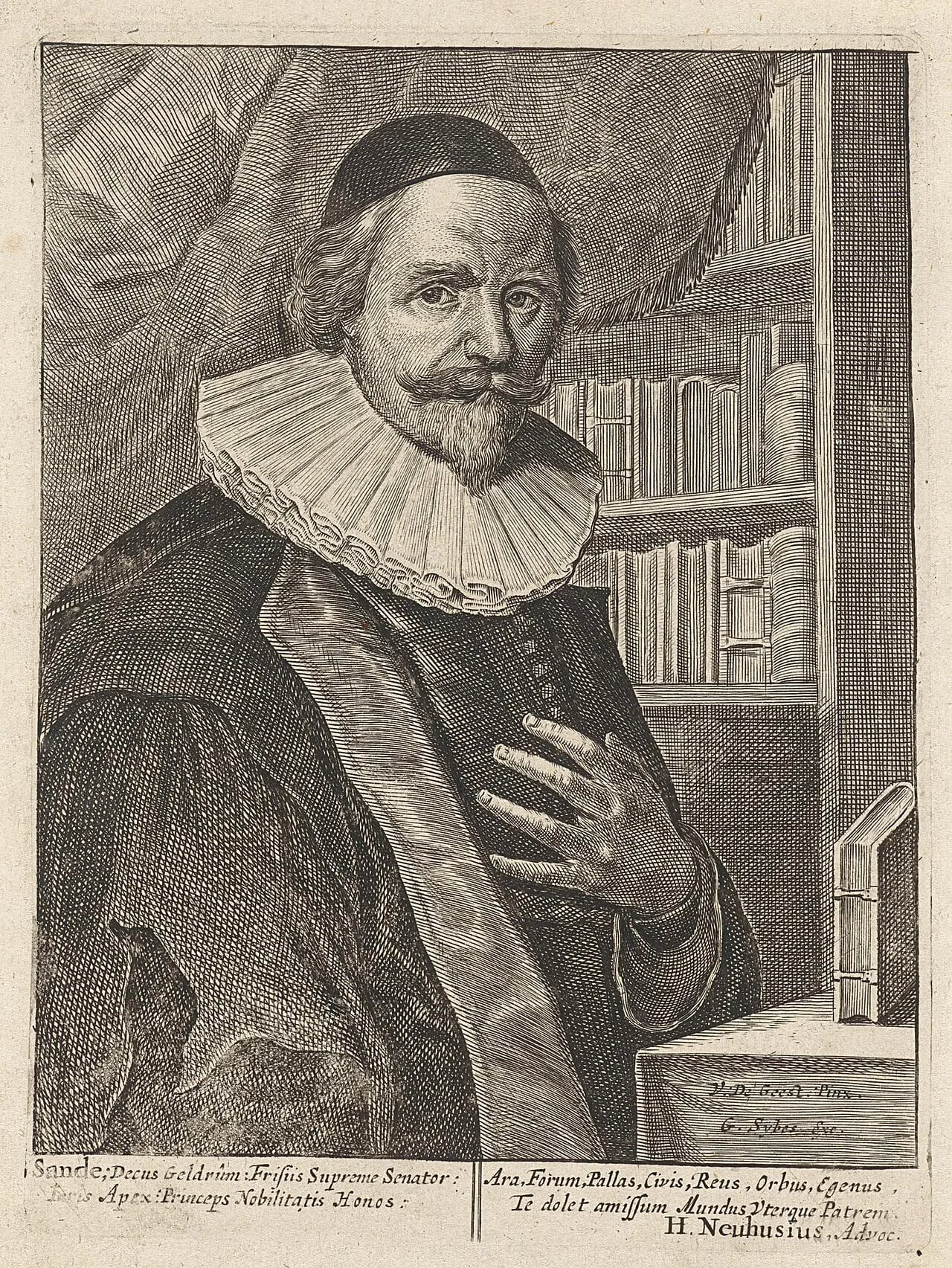 Portrait of Johan van den Sande (1568–1638) – memorial page