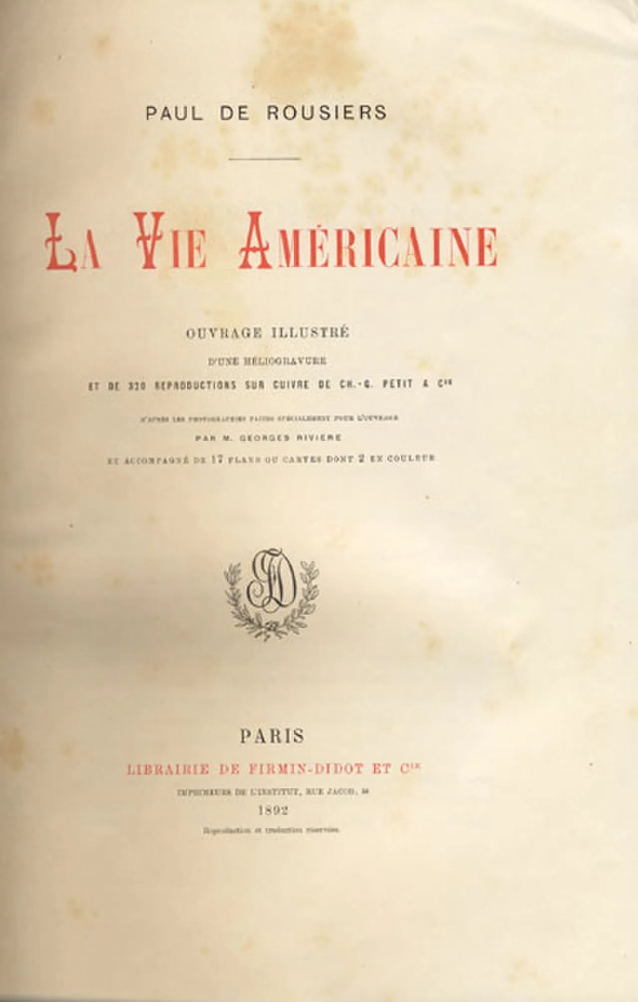 Portrait of Paul de Rousiers (1857–1934) – memorial page
