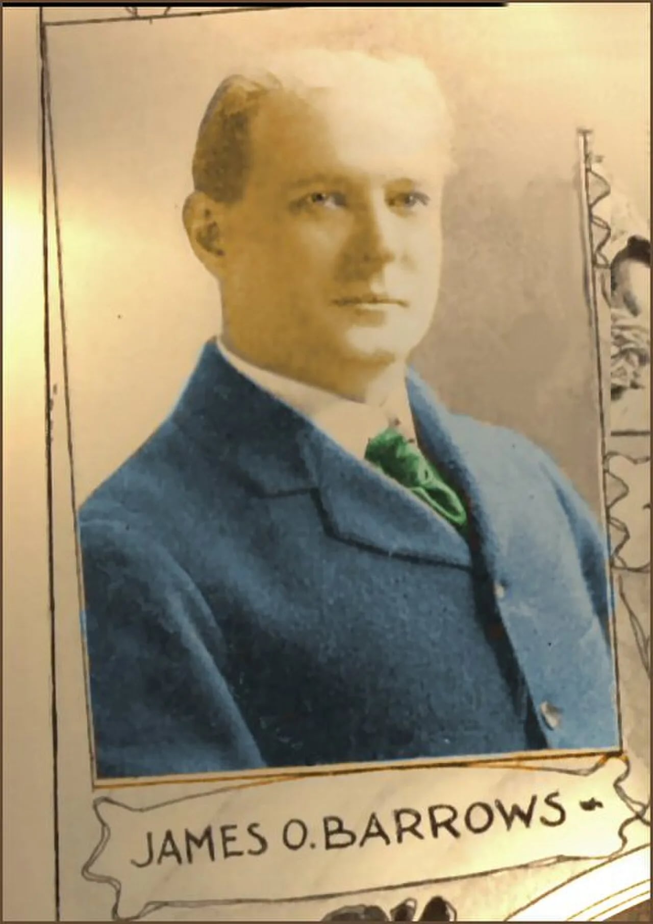 Portrait of James O. Barrows (1855–1925) – memorial page
