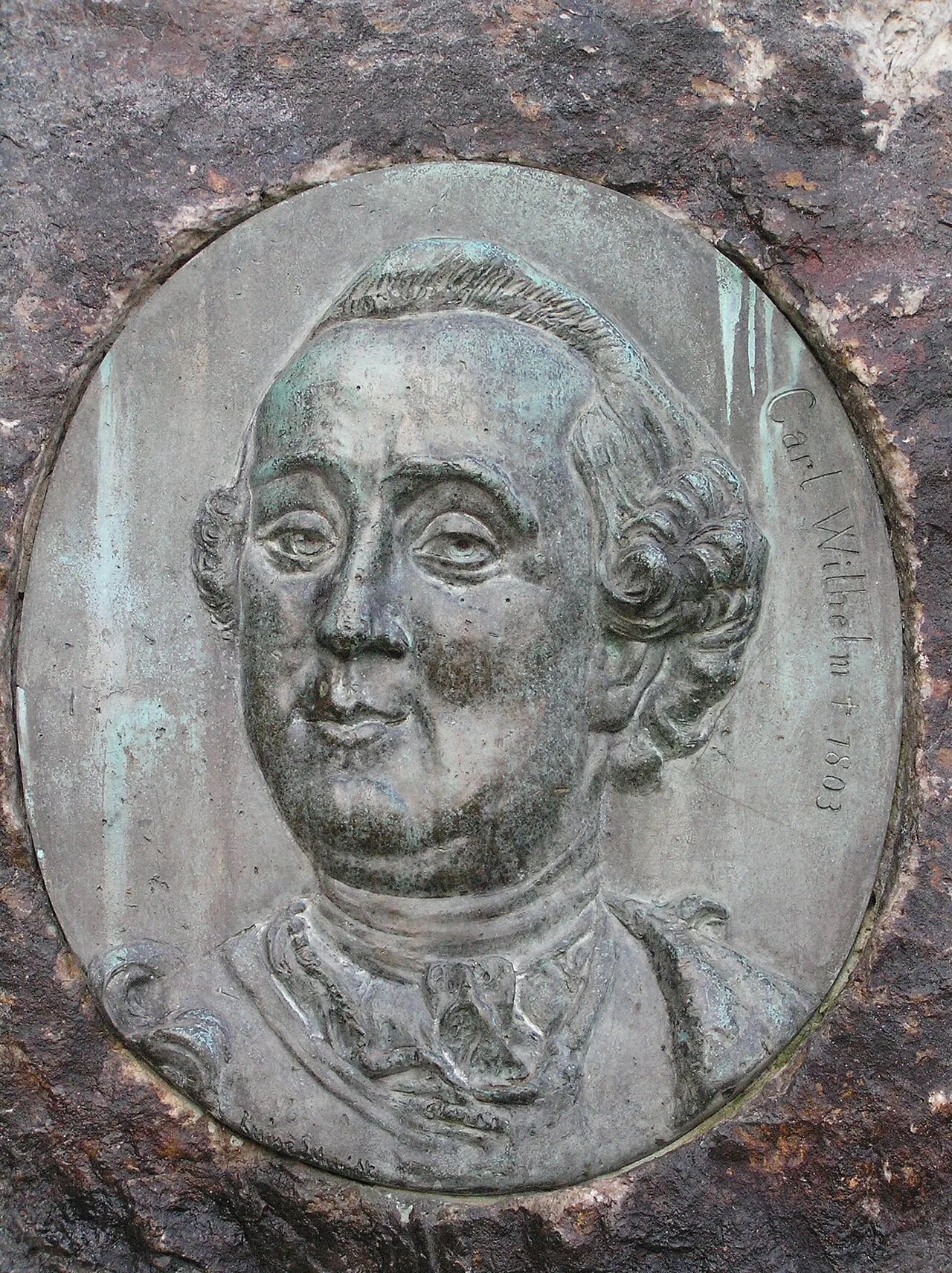 Porträt von Karl Wilhelm von Nassau-Usingen (1735–1803) – Gedenkseite