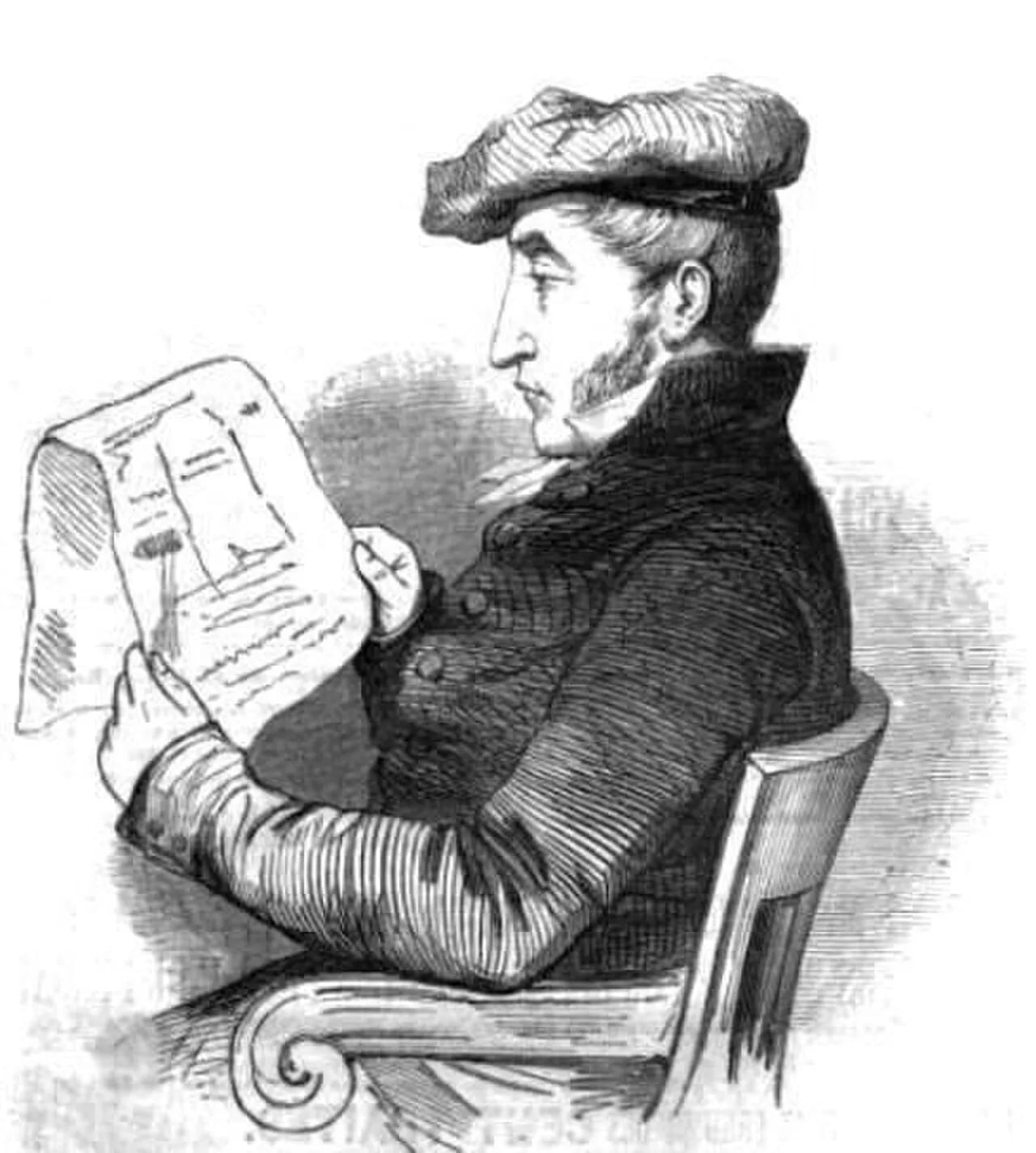 Porträt von Antoine-Rémy Polonceau (1778–1847) – Gedenkseite