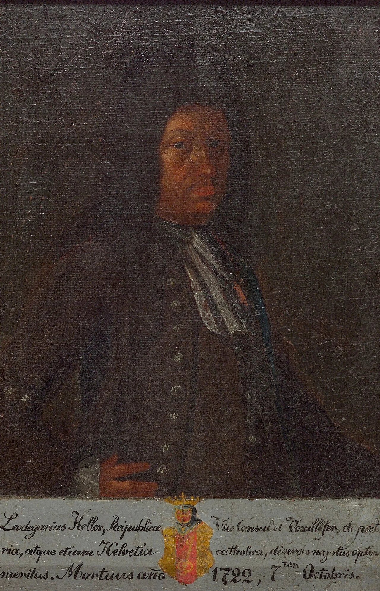 Porträt von Leodegar Keller (1642–1722) – Gedenkseite