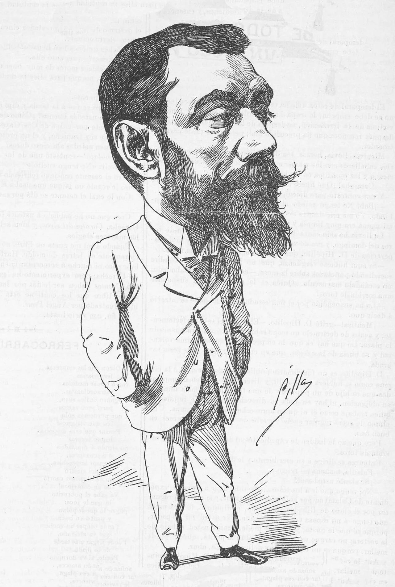 Porträt von Manuel Alcázar y Ruiz (1858–1914) – Gedenkseite