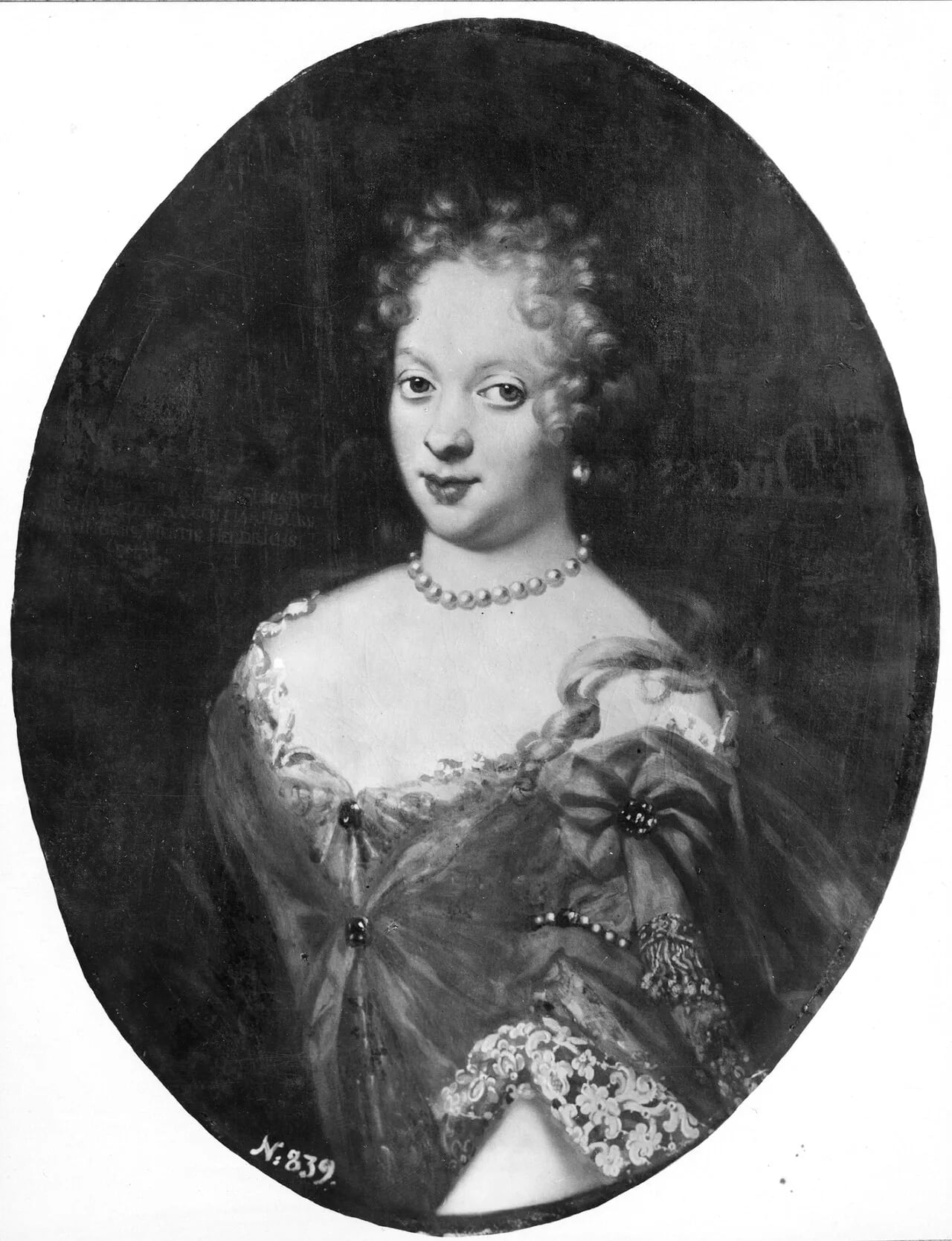 Porträt von Elisabeth of Mecklenburg-Güstrow (1668–1738) – Gedenkseite