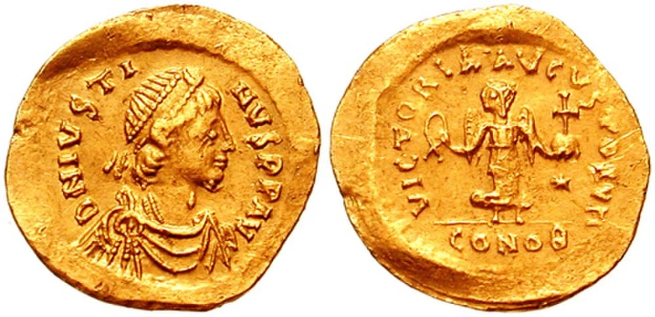 Porträt von Justin I. (450–527) – Gedenkseite