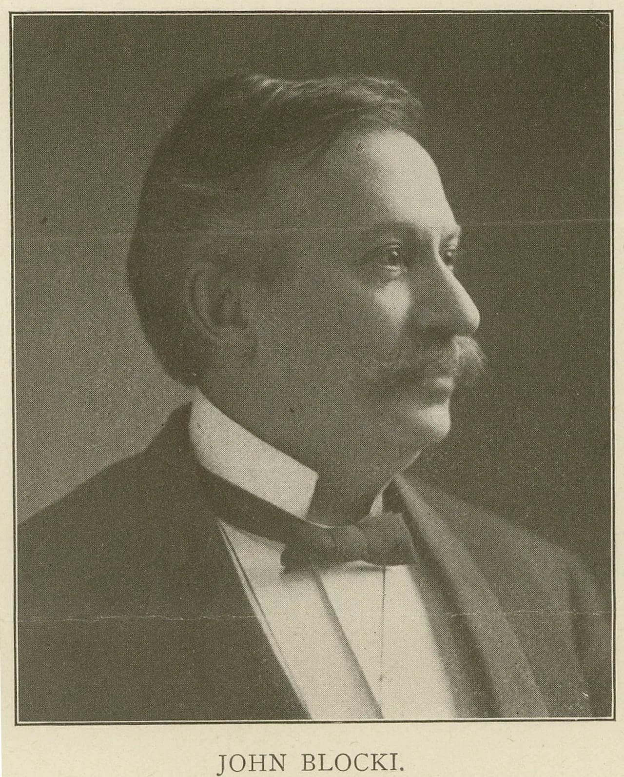 Portrait of John Blocki (1845–1934) – memorial page