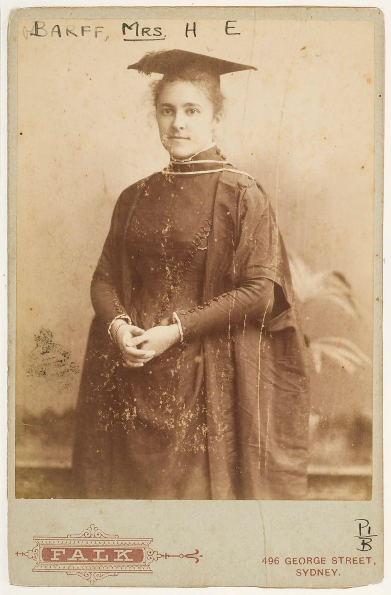 Porträt von Jane Foss Barff (1863–1937) – Gedenkseite