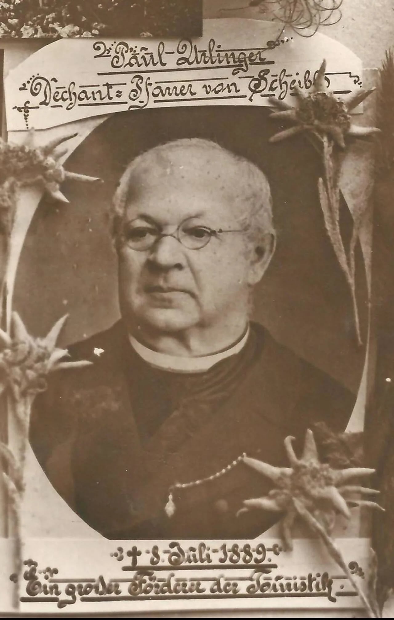 Porträt von Paul Urlinger (1814–1889) – Gedenkseite
