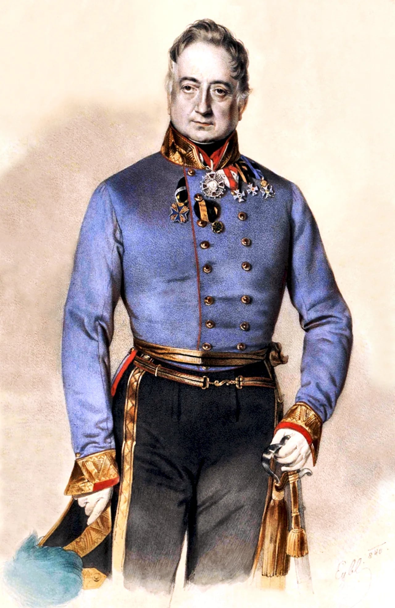 Porträt von Paul von Wernhardt (1776–1846) – Gedenkseite