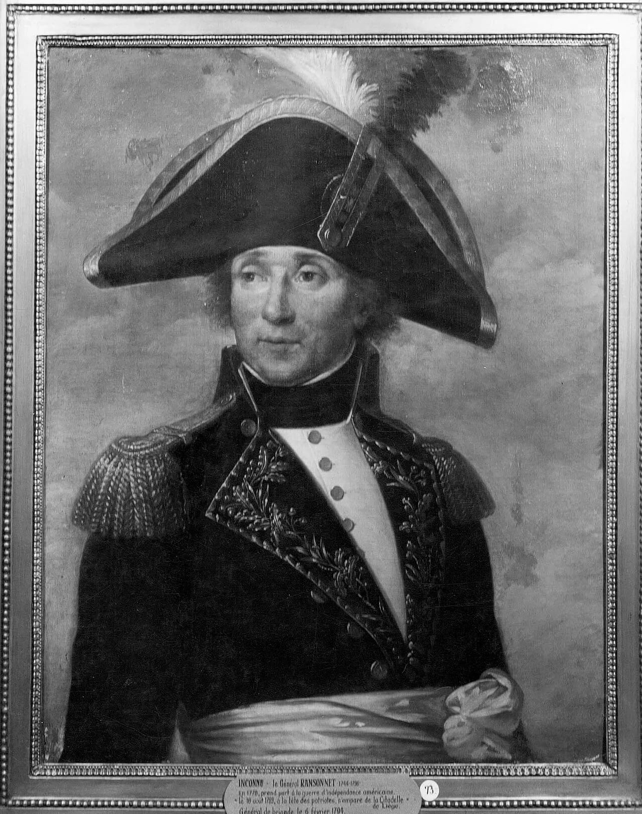 Porträt von Jean-Pierre de Ransonnet-Bosford (1744–1796) – Gedenkseite