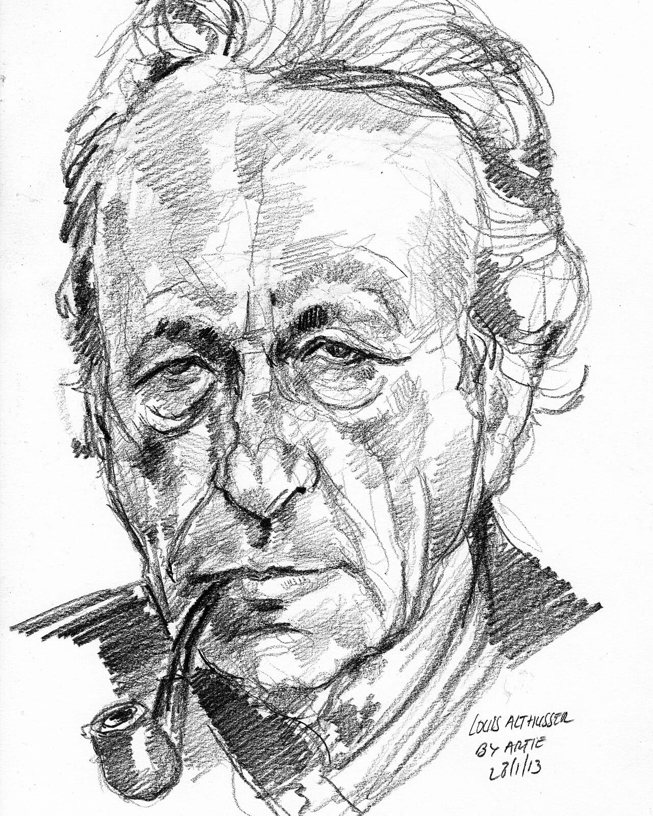 Porträt von Louis Althusser (1918–1990) – Gedenkseite
