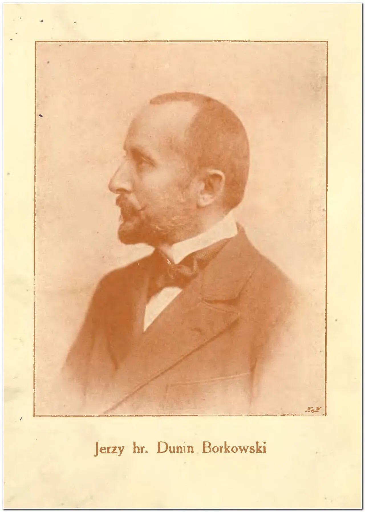 Porträt von Jerzy Sewer Dunin-Borkowski (1856–1908) – Gedenkseite