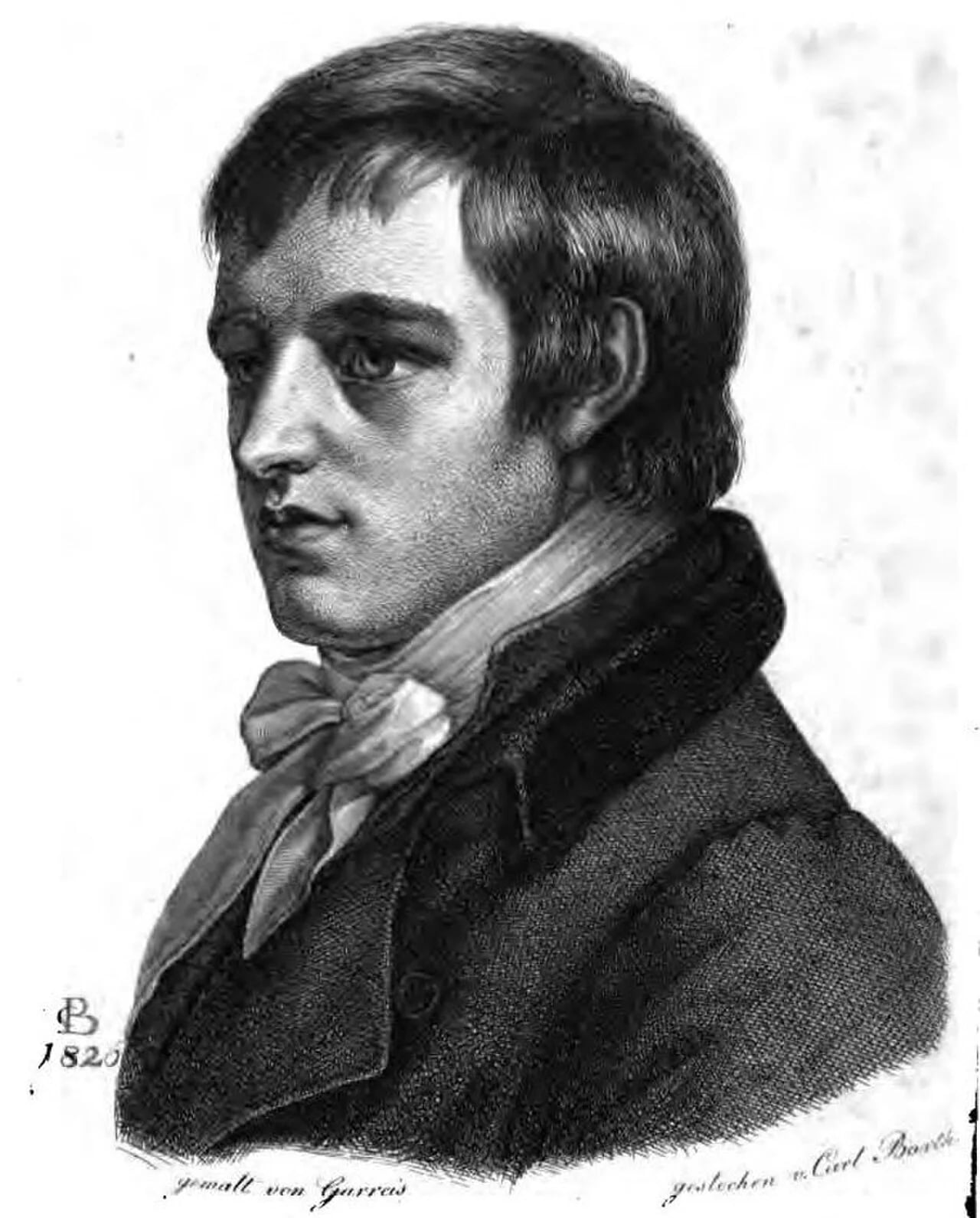 Porträt von Heinrich Voß (1779–1822) – Gedenkseite