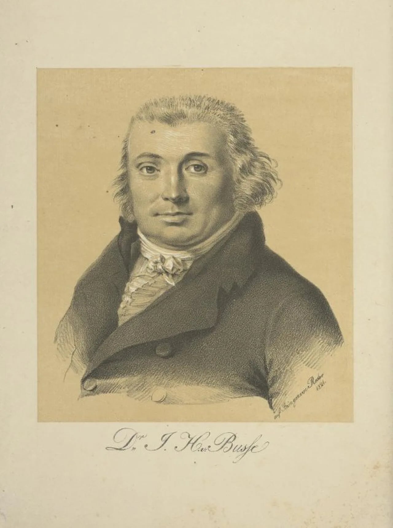 Porträt von Johann Heinrich Busse (1763–1835) – Gedenkseite