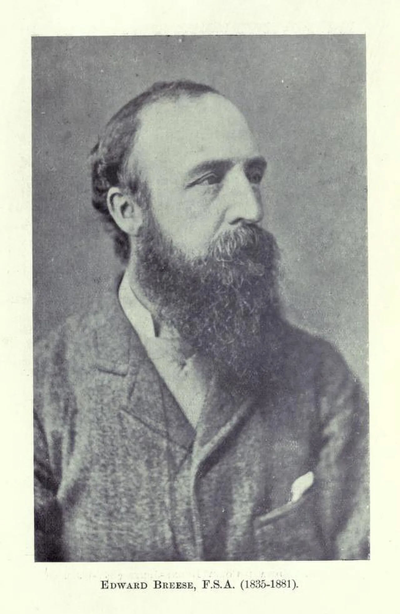 Porträt von Edward Breese (1835–1881) – Gedenkseite