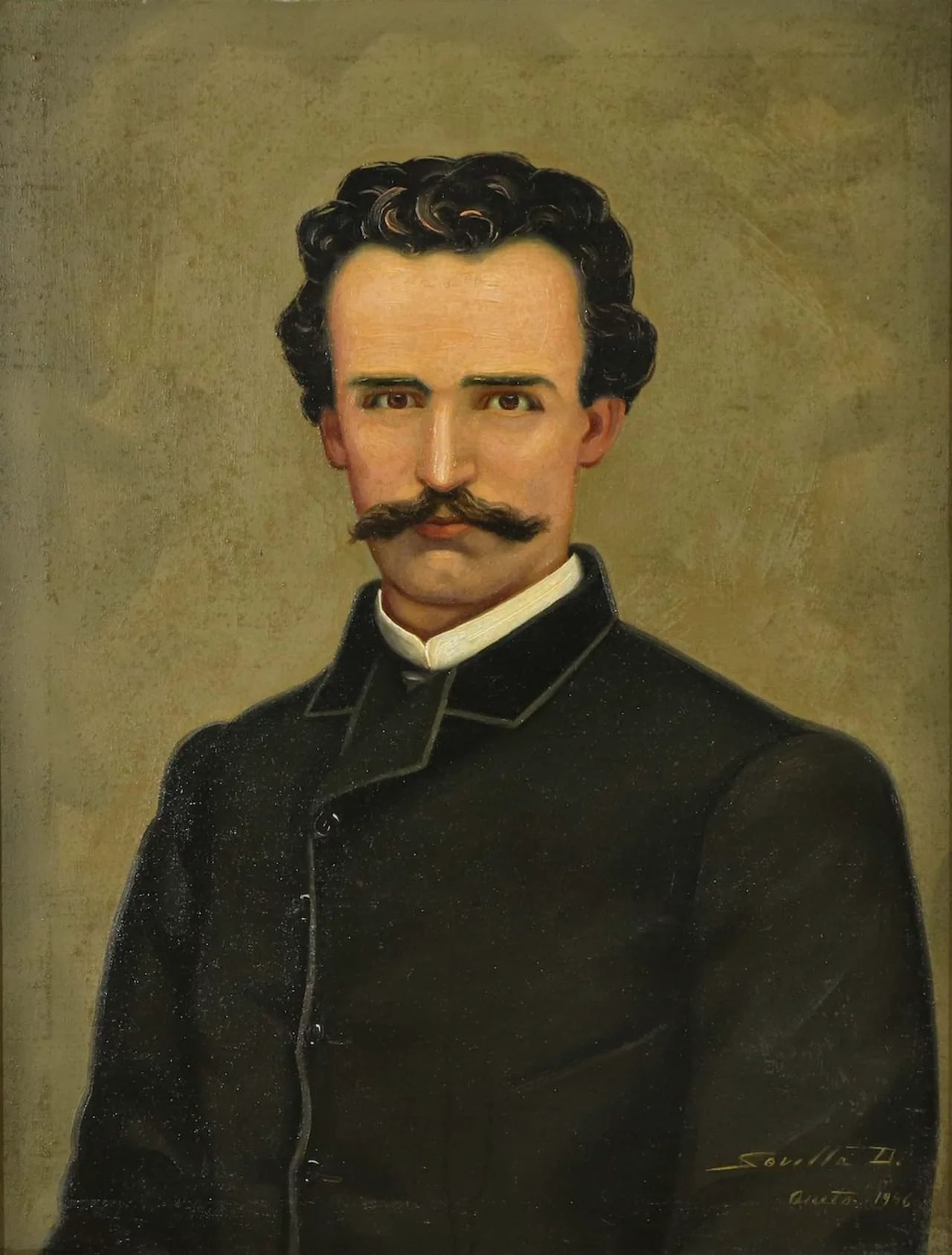 Porträt von Julio Zaldumbide Gangotena (1833–1887) – Gedenkseite