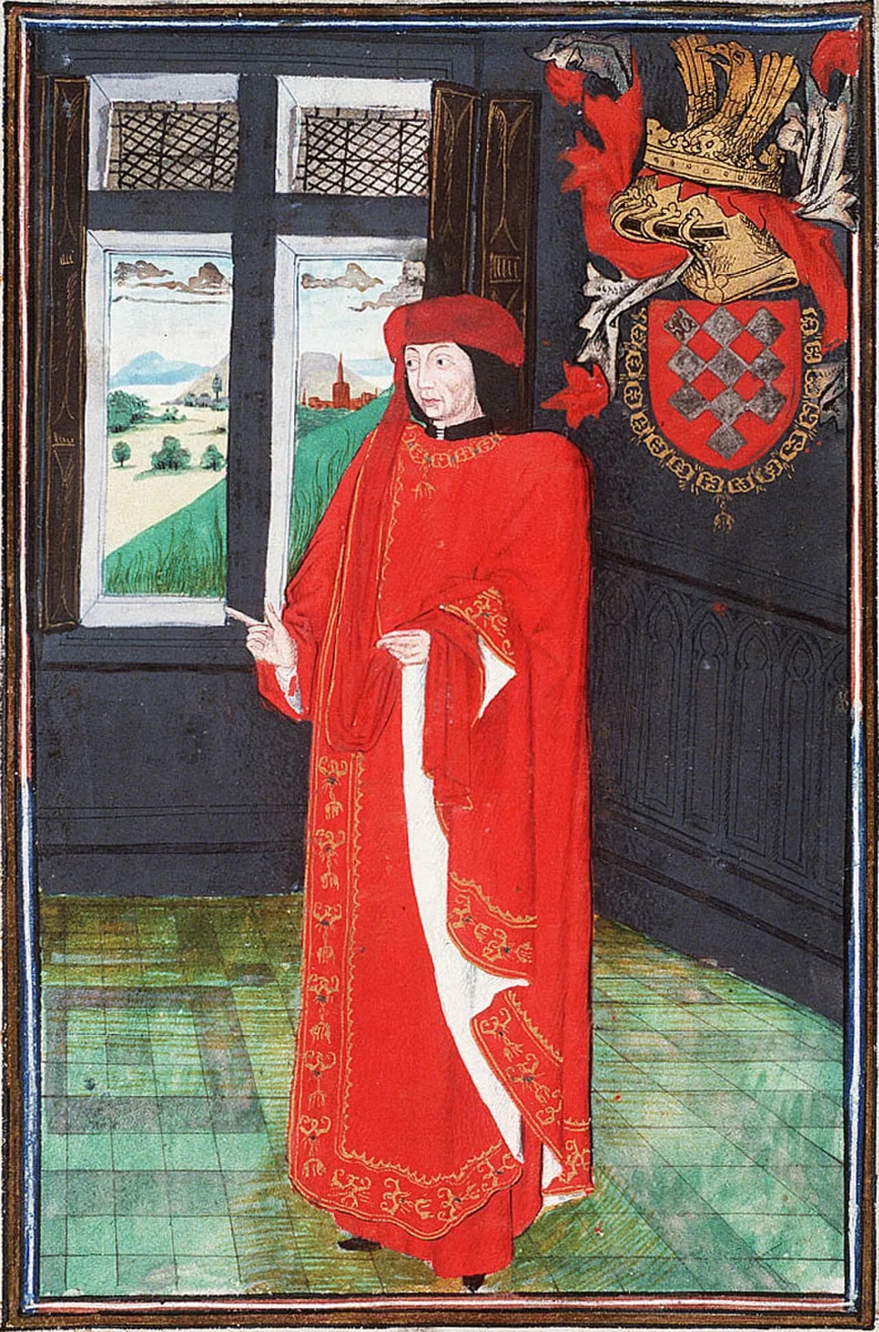 Porträt von Simon de Lalaing (1405–1476) – Gedenkseite