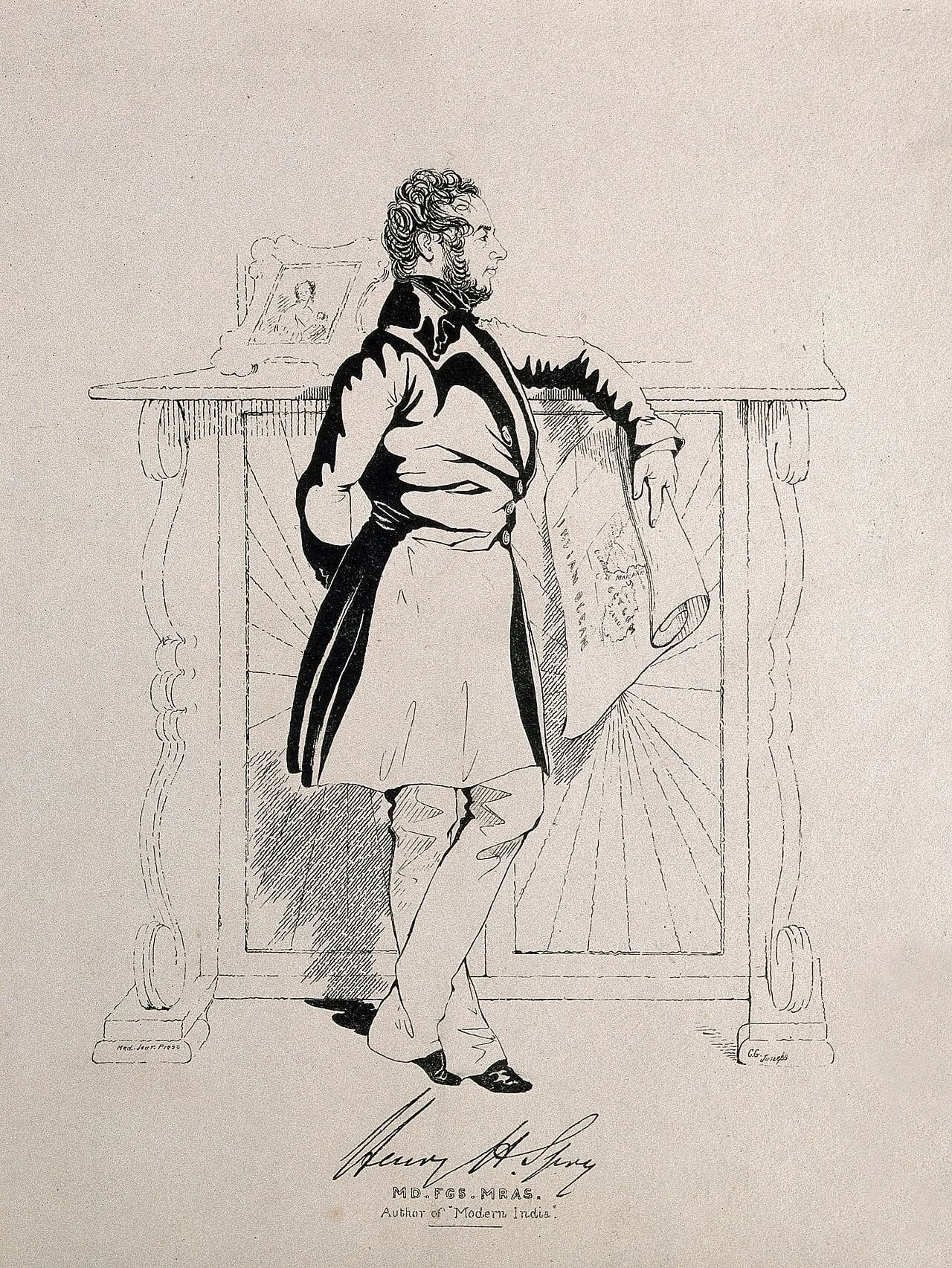 Porträt von Henry Spry (1804–1842) – Gedenkseite