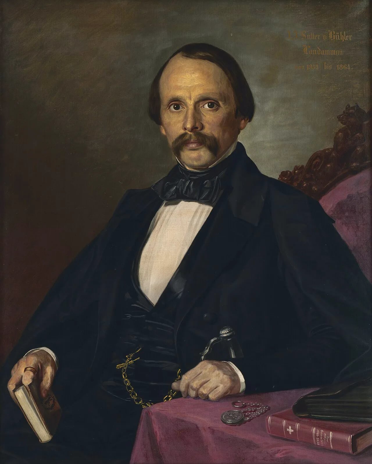 Porträt von Johann Jakob Sutter (1812–1865) – Gedenkseite