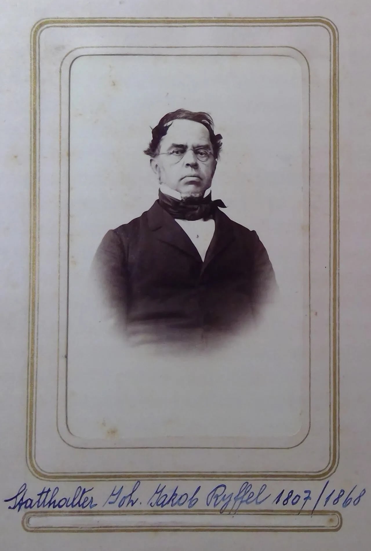 Portrait of Johann Jakob Ryffel (1807–1868) – memorial page