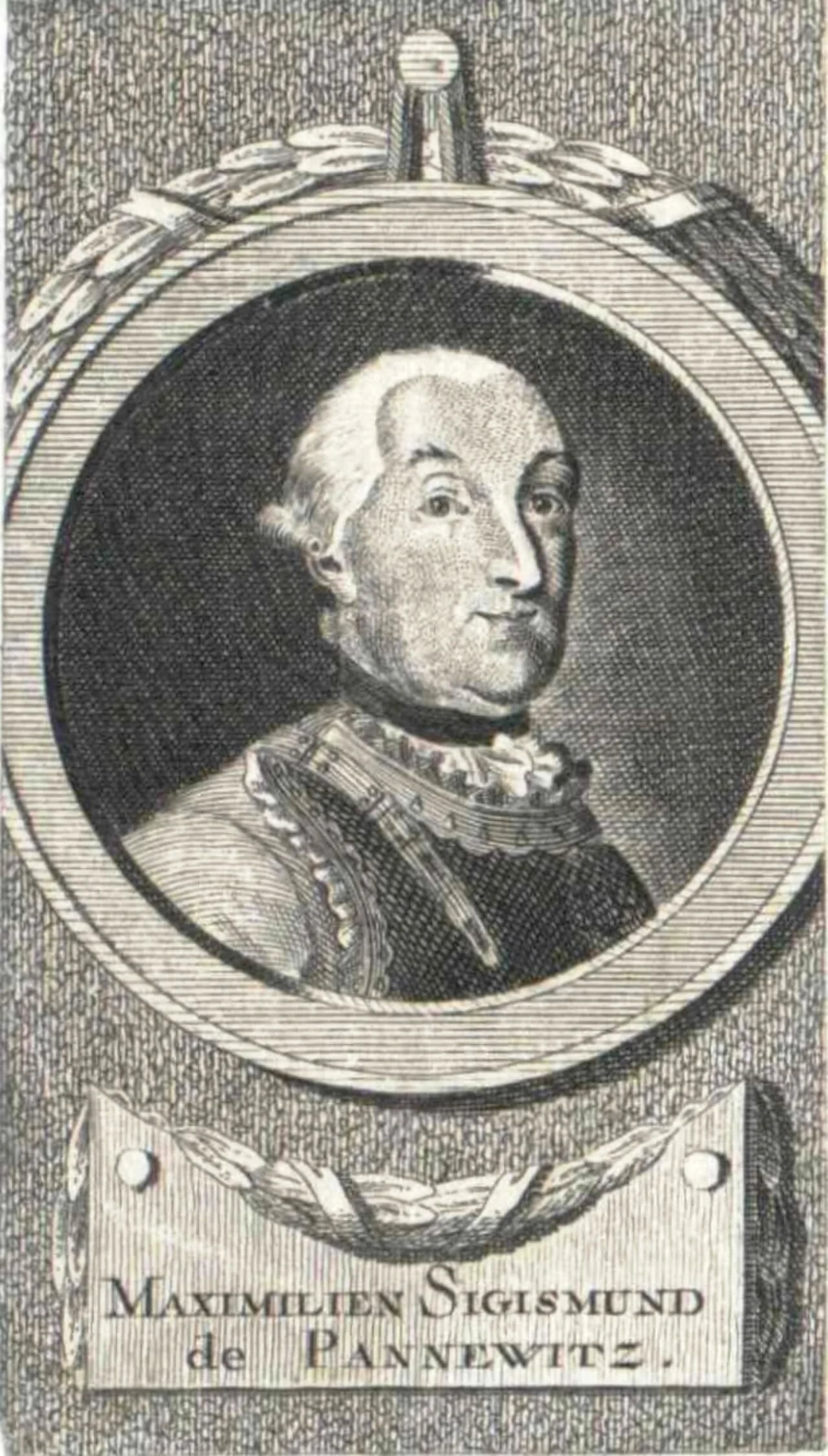 Portrait of Maximilian Sigmund von Pannewitz (1715–1791) – memorial page
