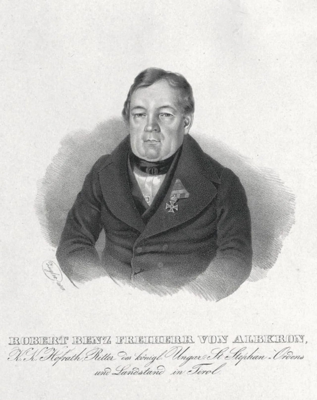 Portrait of Robert von Benz (1780–1849) – memorial page